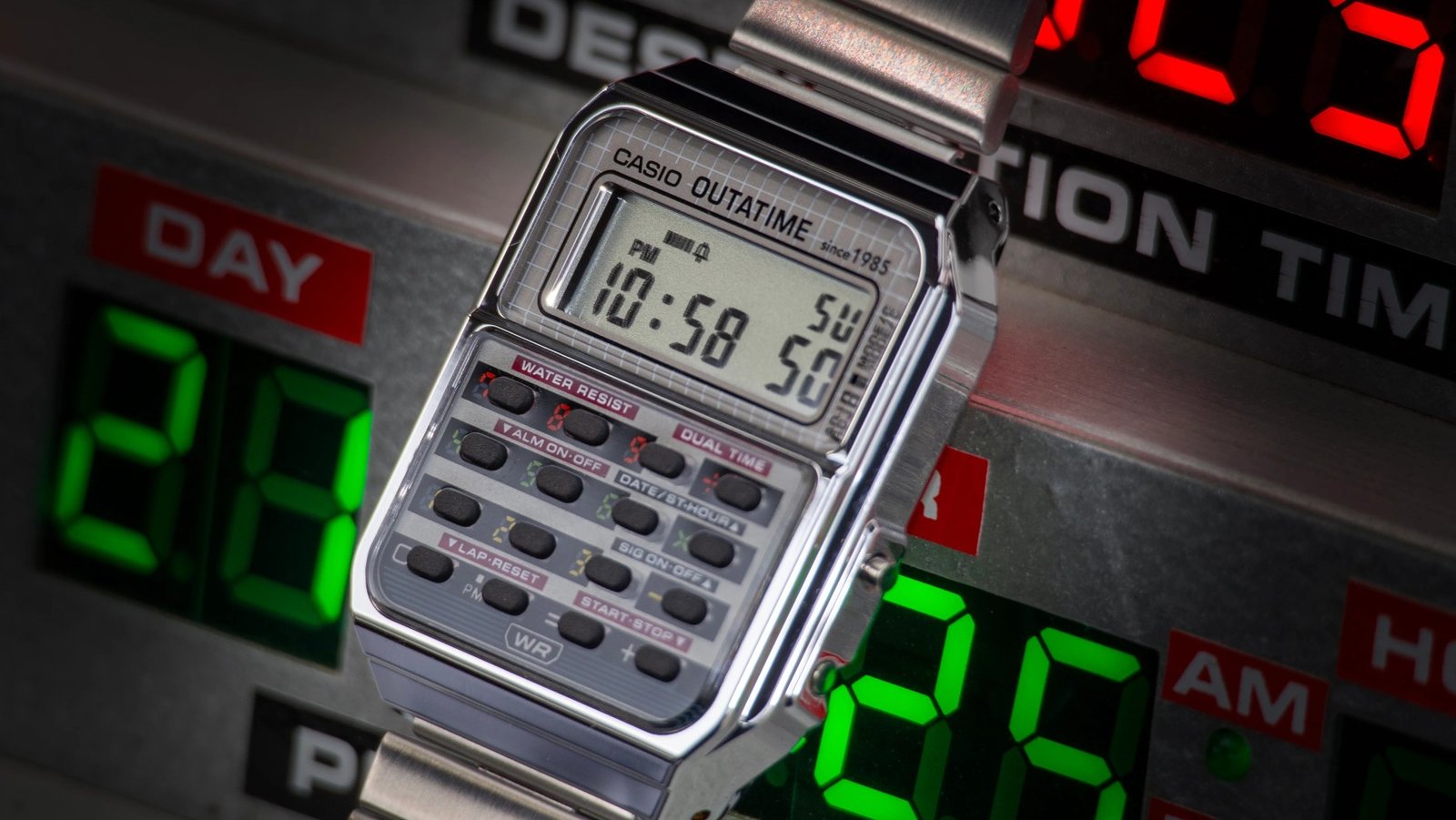 Casio x Back to the Future 40th Anniversary CA-500WEBF-1A
