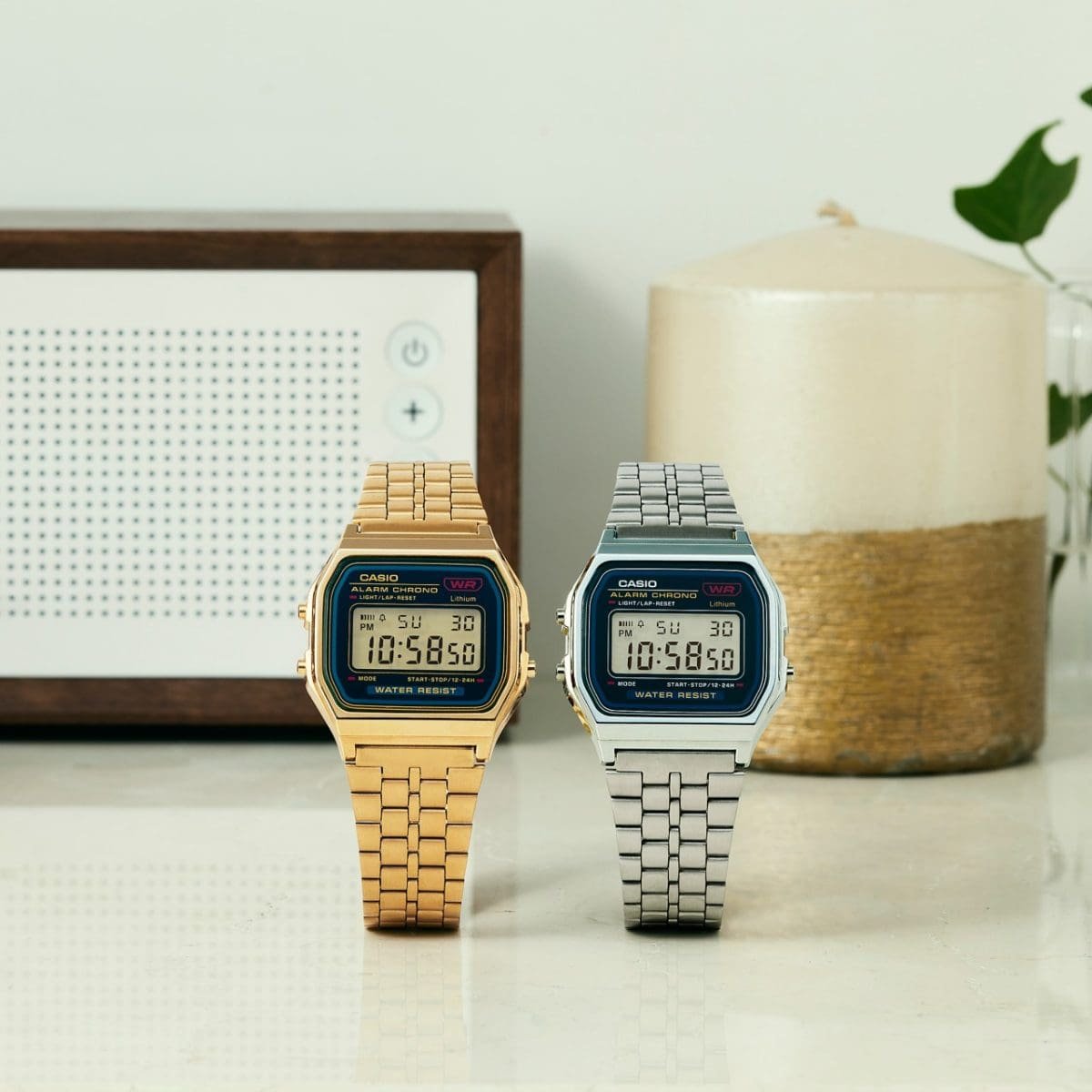 A159WGEA-1VT | Vintage Gold and Black Metal Watch | CASIO