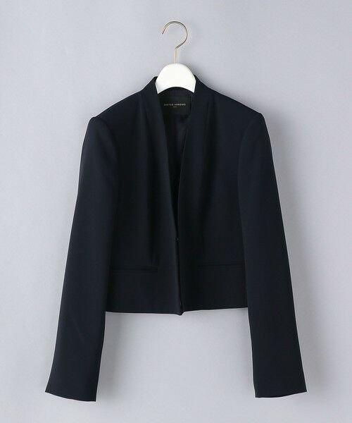 UNITED ARROWS＞フォーマル ノーカラー ジャケット P （ノーカラー