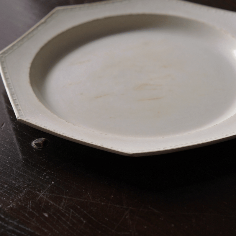 1800年代初期 ファイアンスフィーヌ CREIL クレイユ ダイヤレリーフ