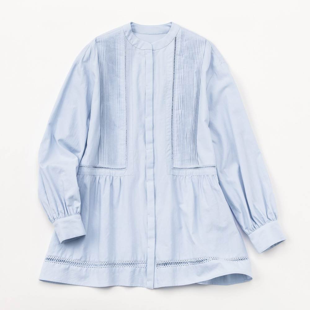 ピンタックレース コットンブラウス 通販 - ディノス