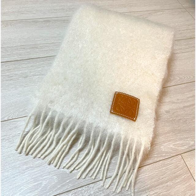 LOEWE - ［タグ付新品］LOEWE モヘアマフラー ホワイトの通販 by しば