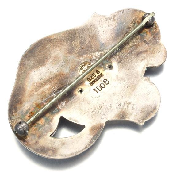 Georg Jensen（ジョージ ジェンセン） ブローチ ムーンストーン 100B