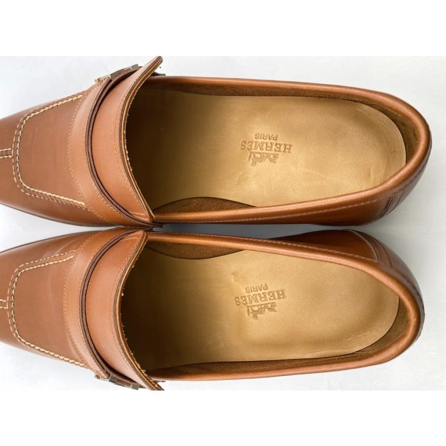 HERMES（エルメス） ローファー ブラウン 革靴 シューズ 茶色 サイズ40
