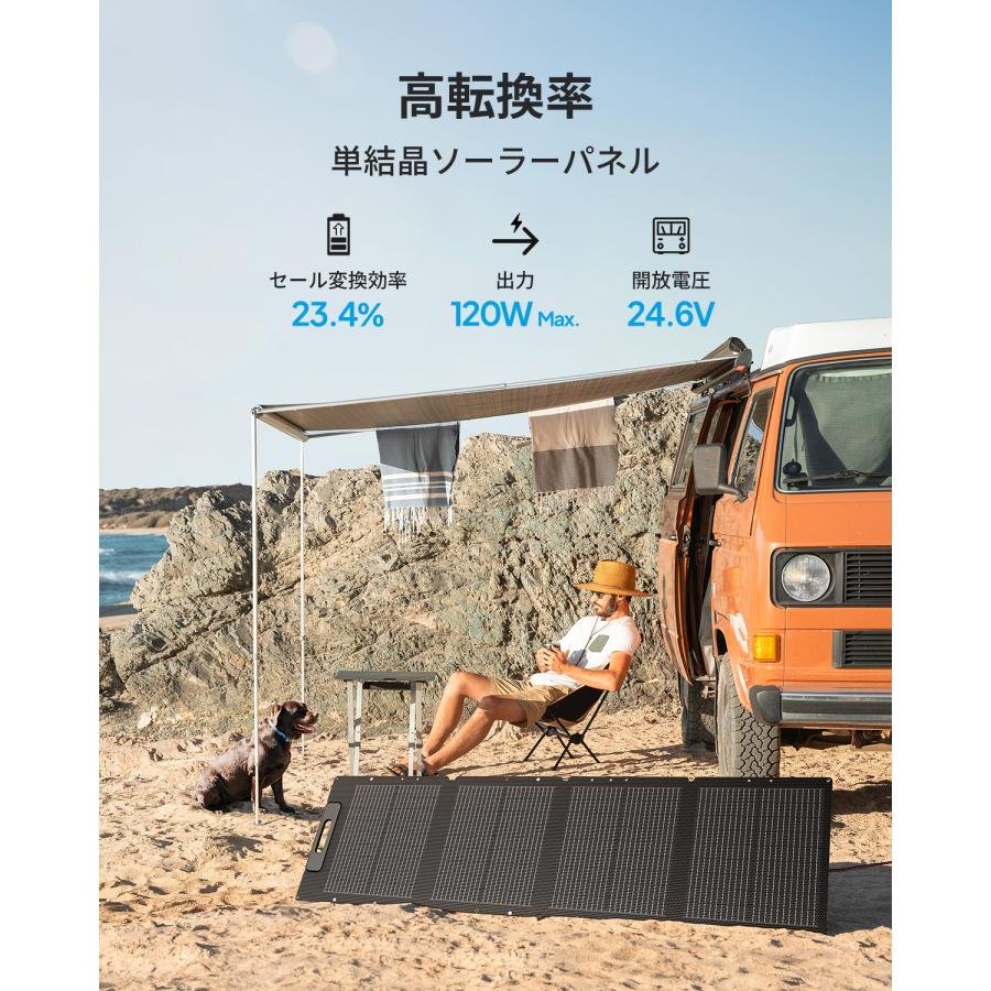 BLUETTI 【クーポンで52,080円 2/27~】BLUETTI ソーラーパネル 120W 二