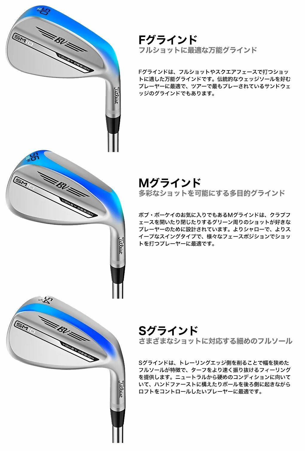 タイトリスト VOKEY SM10 ウェッジ メンズ 右用 ジェットブラック