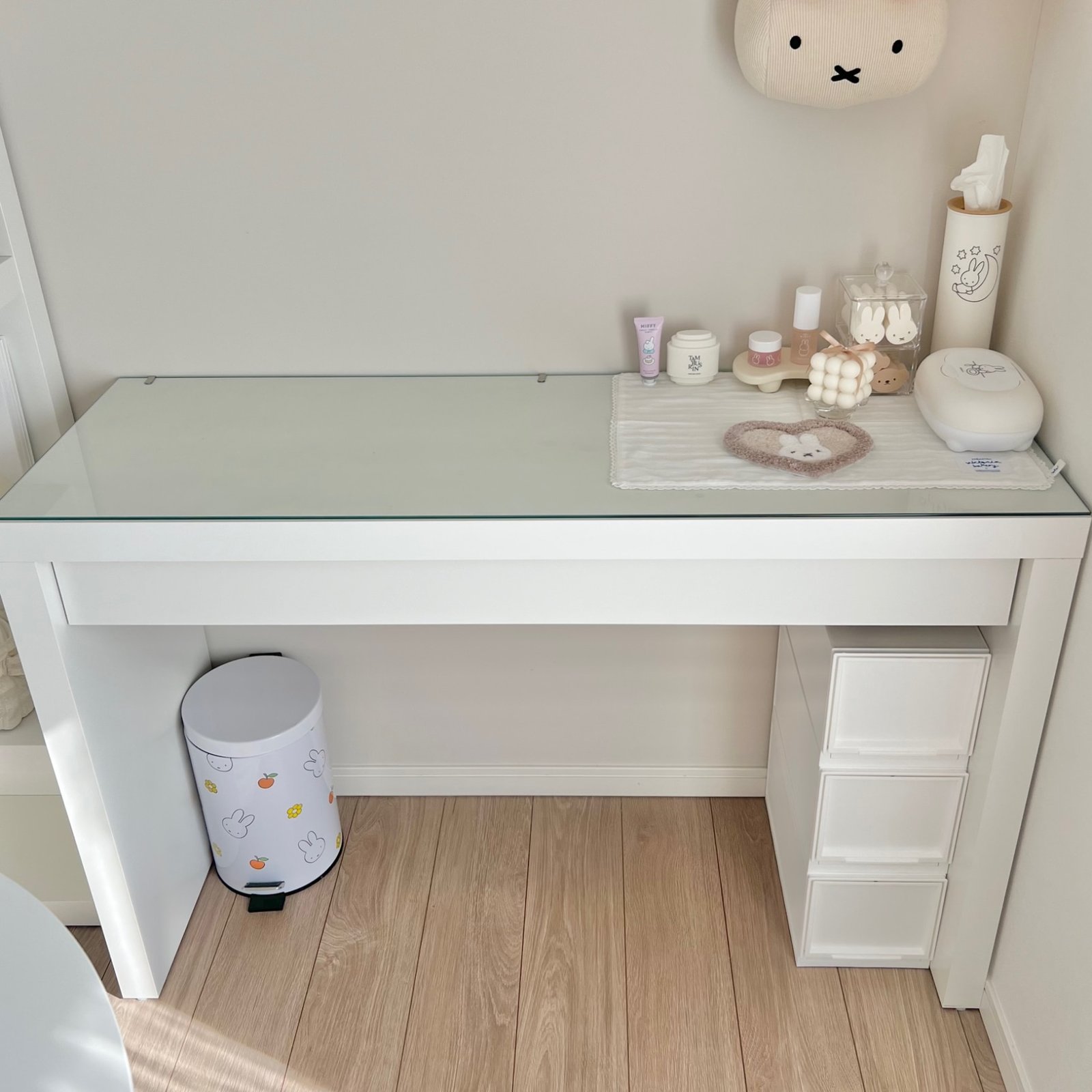 IKEA イケア ドレッシングテーブル ドレッサー ホワイト 白 120x41cm