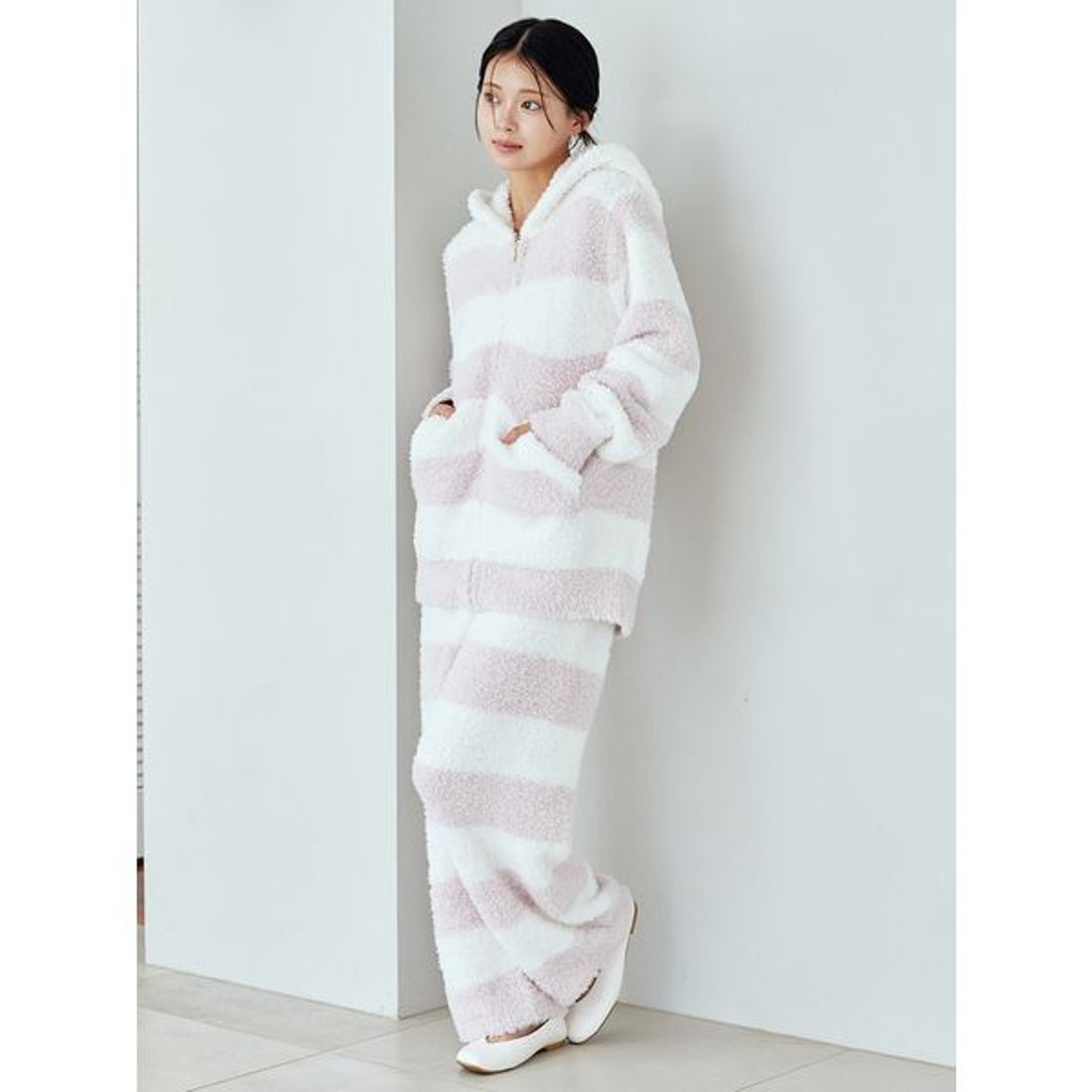 ジェラートピケ gelato pique ジェラート2ボーダーロングパンツ （PNK