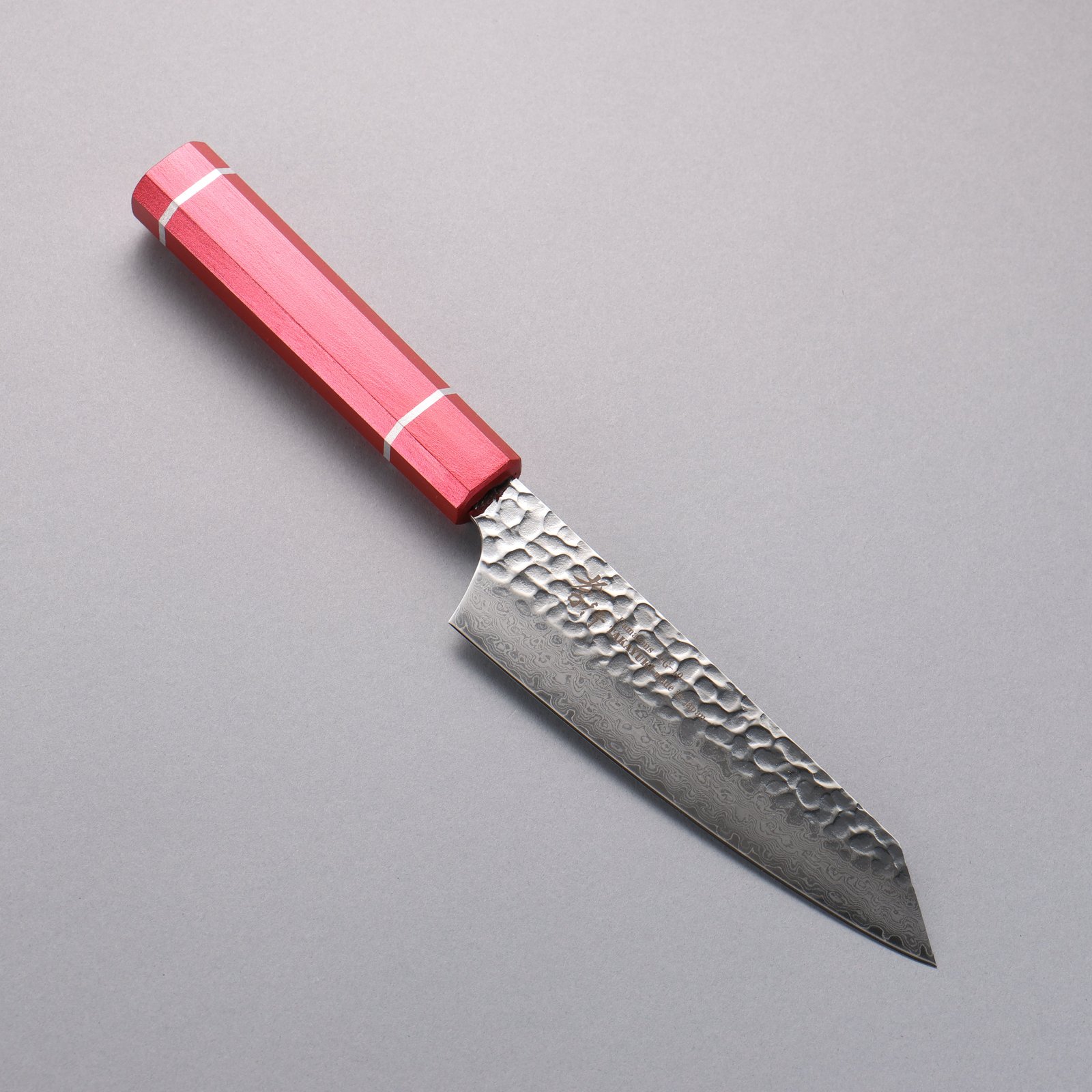 堺 孝行 V金10号 33層ダマスカス 剣型三徳包丁 160mm 樫の木漆塗り(皇