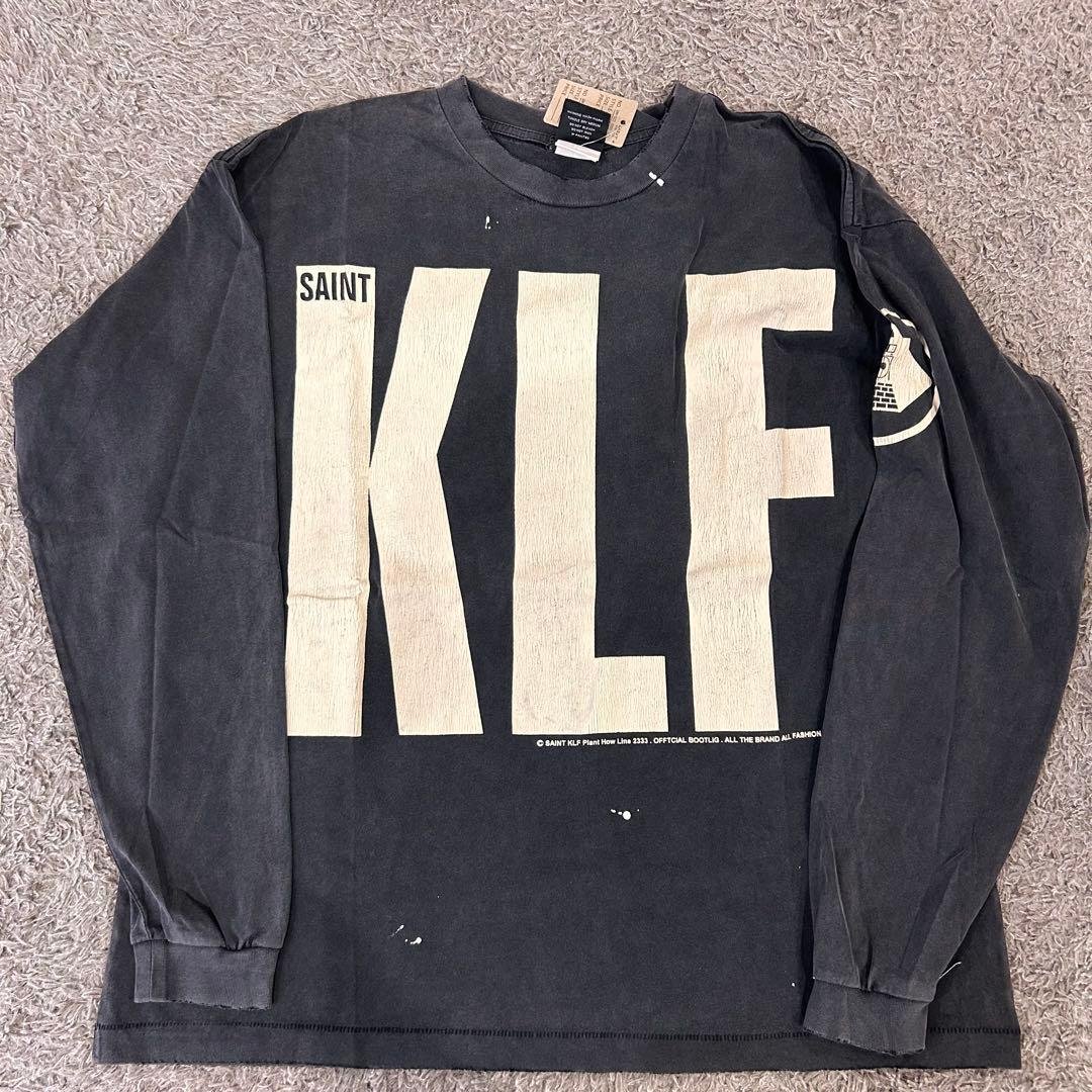 SAINT KLF ビンテージ風　ダークグレー　Tシャツ SAINT Mxxxxxx KLF Long Sleeve T-Shirt | Charcoal | SVD