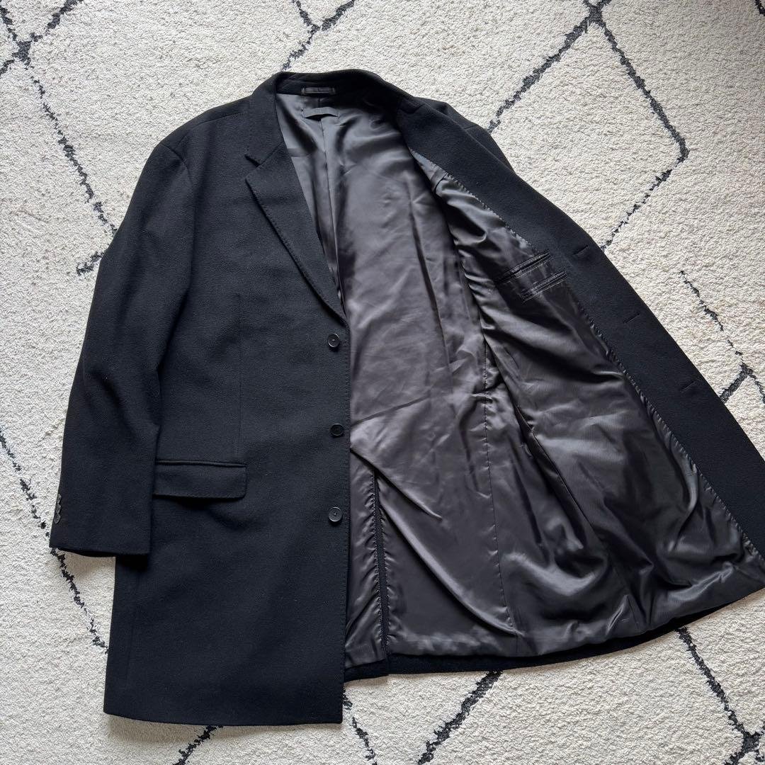 4XL 2025年 ユニクロ　チェスターコート　カシミヤ混　 黒　156375 4XL 2025年 ユニクロ チェスターコート カシミヤ混 黒 156375 - メルカリ