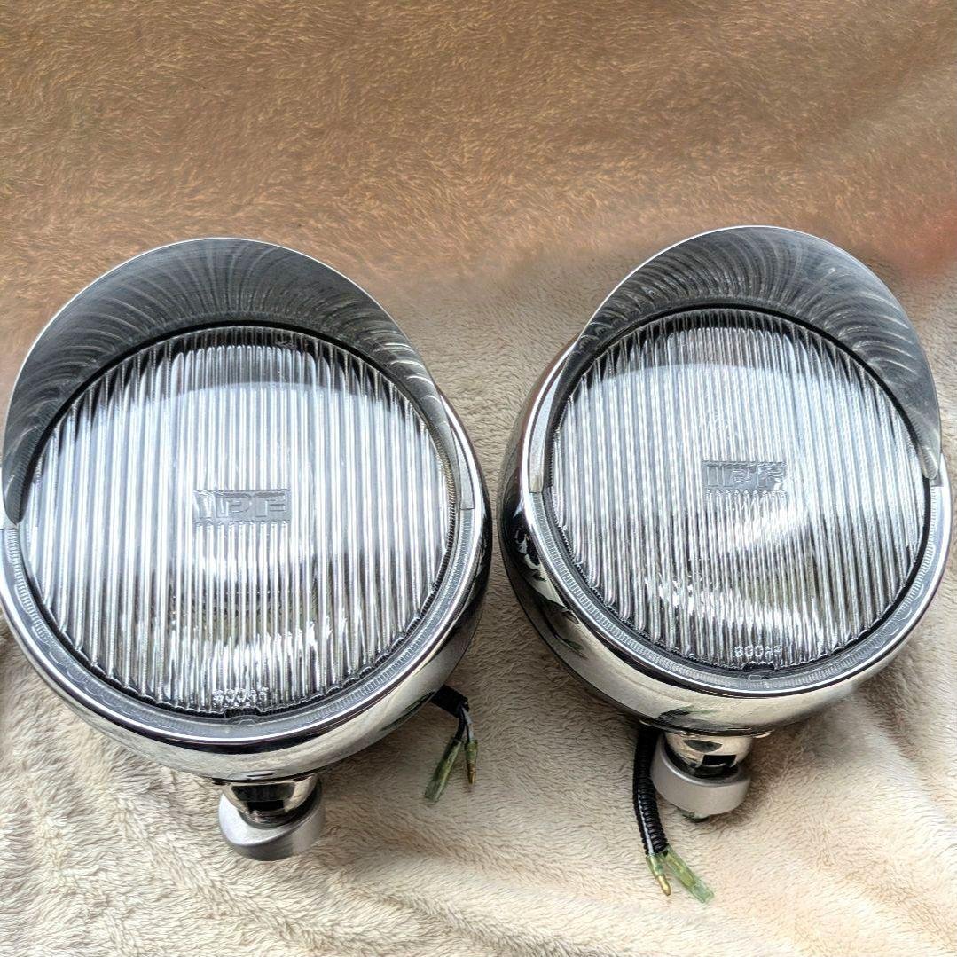 IPF　200Φ　フォグ　ランプ　クリアレンズ　ブラック　バイザー付き　 2個 IPF IPFフォグランプ 200φ クリアー 2個セット H3LEDバルブ仕様 激光