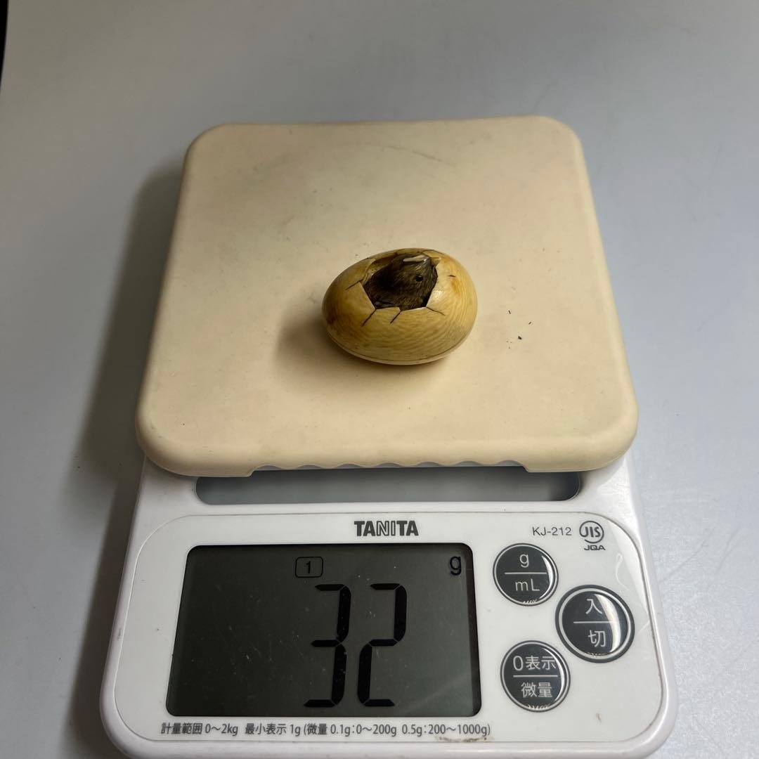 名工光廣在銘 極上ヒヨコからくり根付 32g 東Y8-0114☆2F - メルカリ