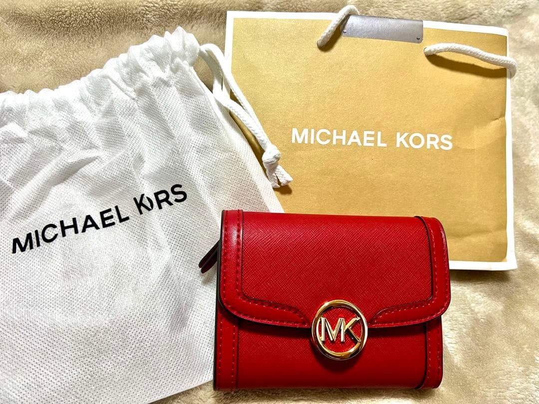 新品未使用 MICHAEL KORS レッド 折り財布 3つ折り財布 楽天市場】【訳ありアウトレット】マイケルコース 財布 三つ折り
