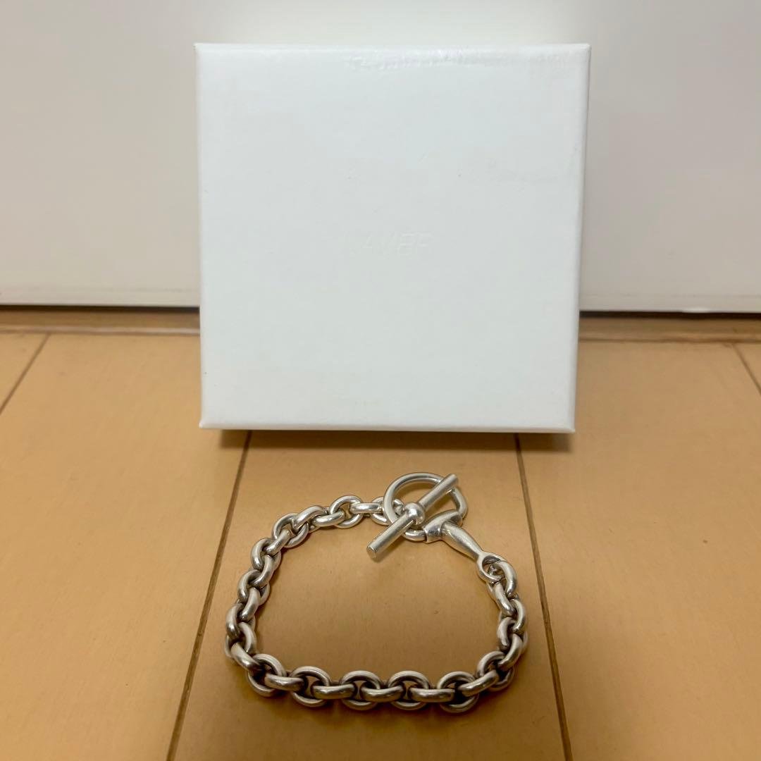 LAVER ブレスレット TAXCO SV925 8mm 20cm VTG Taxco Mexico Modernist Link Bracelet 925 Sterling Silver