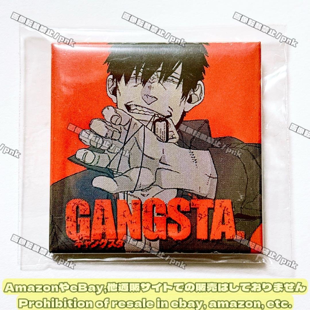 へ*可様 ギャングスタ ニコラス ドラマCD 特典 缶バッジ スクエア缶バッジ 黙殺 スクエア缶バッジ [アニメ「TO BE HERO X」] | キャラクター公式