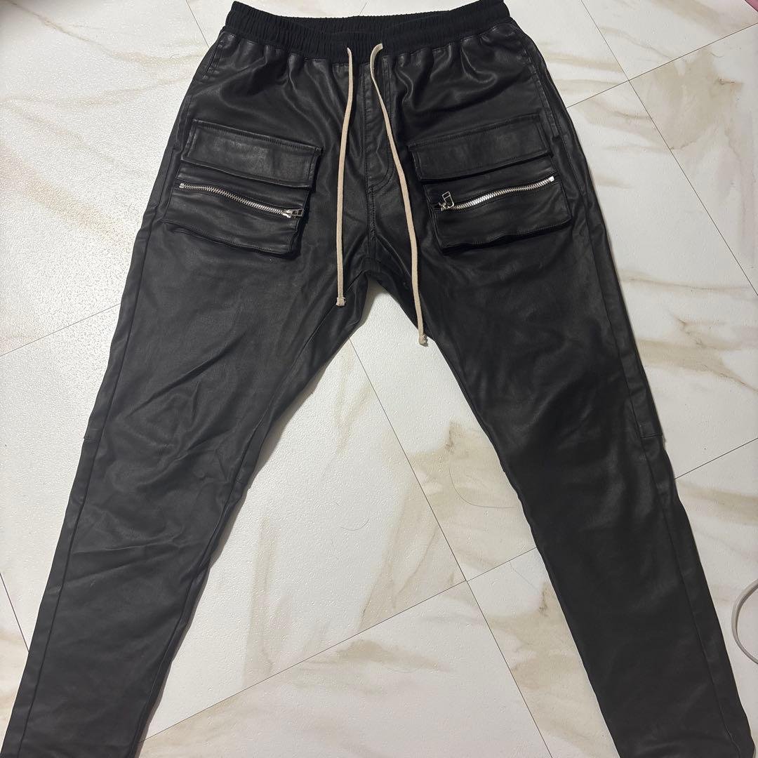 Danke Schön ブラック レザーパンツ Danke Schon ダンケシェーン レザーパンツ スキニー ブラック - メルカリ