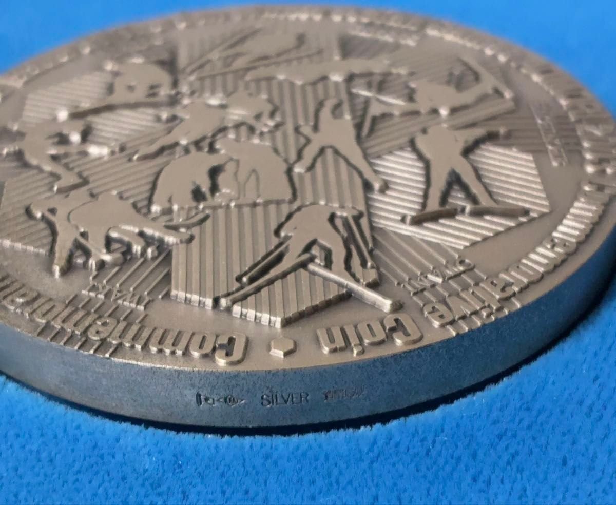 純銀メダル アジア冬季競技大会青森2003 造幣局 純銀 SV1000 刻印 約