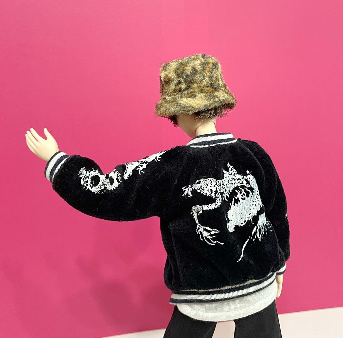 ベロア 龍ﾌﾟﾘﾝﾄ スカジャン | ブティックJM024