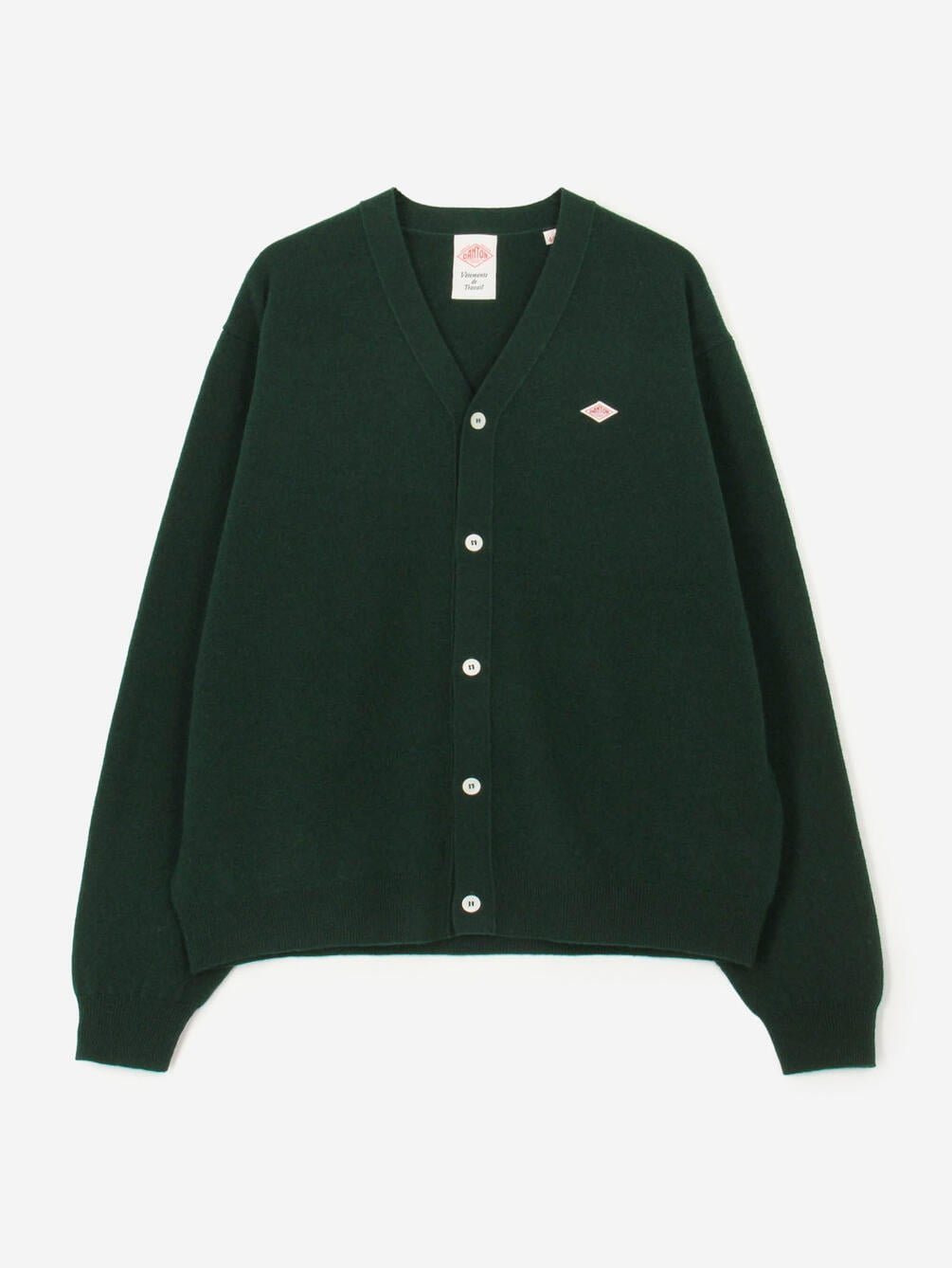 DANTON | ラムウール Vネックニットカーディガン MEN