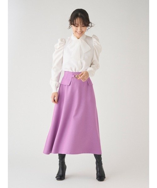 CELFORD（セルフォード）の「ニットコンビオーガンジーブラウス