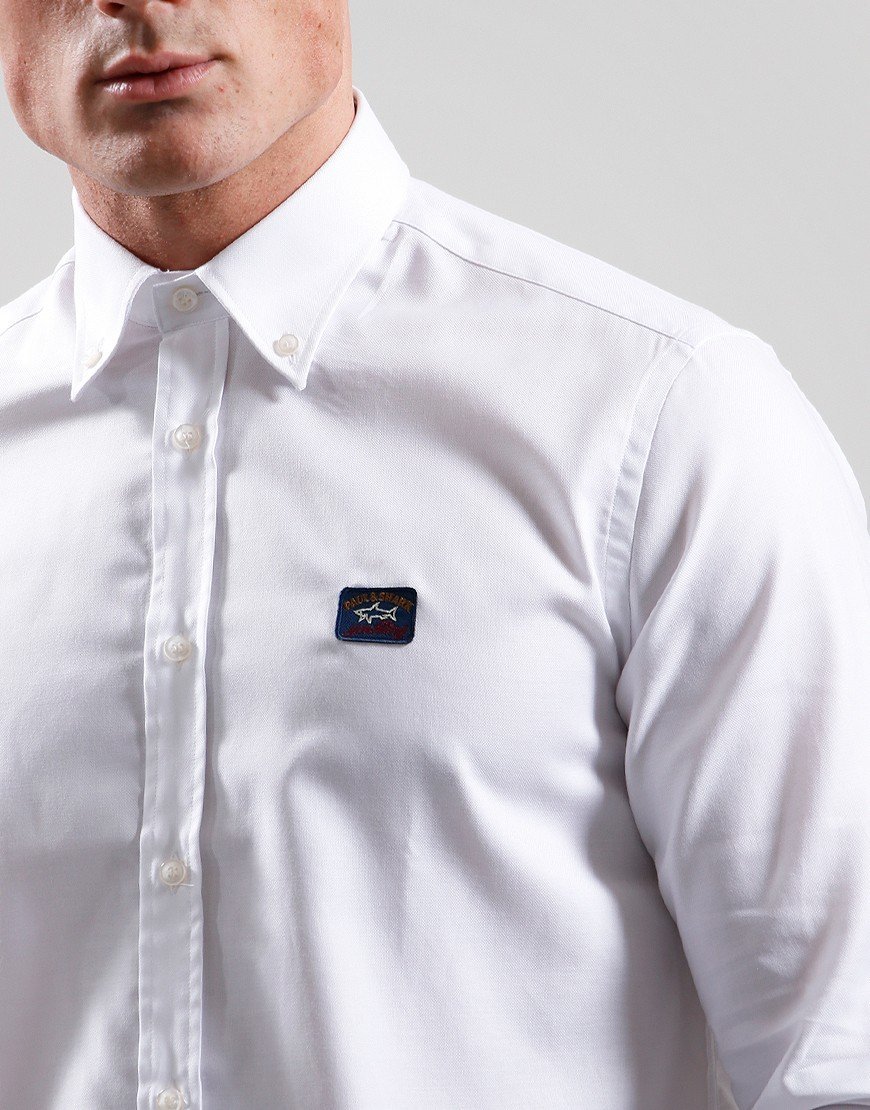 Paul & Shark Oxford Shirt White - Terraces Menswear